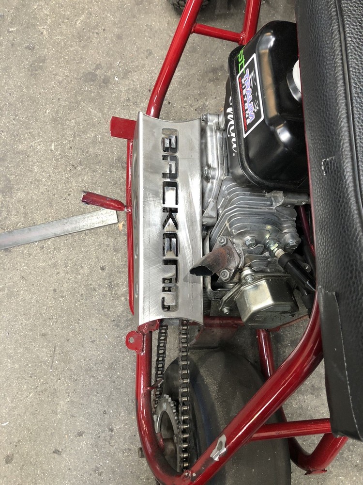 Mini Bike Chain Guard (Custom Lettering)