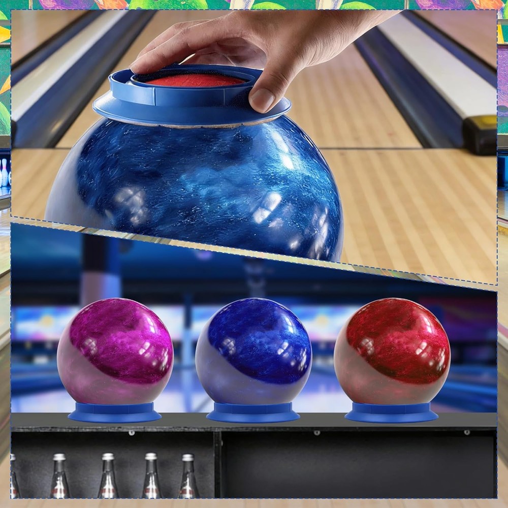 Universal Sanding Pad Holder for Bowling Balls, Precision Surface Mainten (Blue)