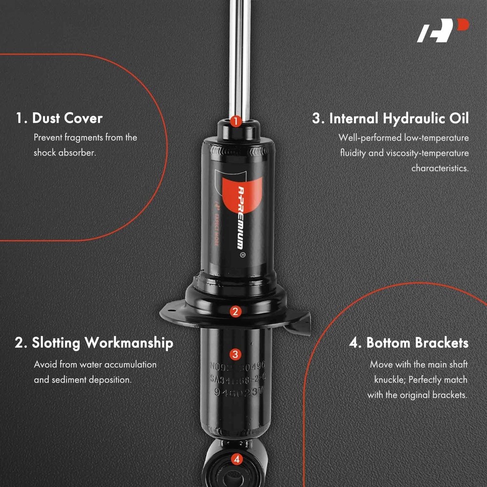 A-Premium Front Pair [2] Strut Assembly Compatible with Nissan Frontier 2005-...