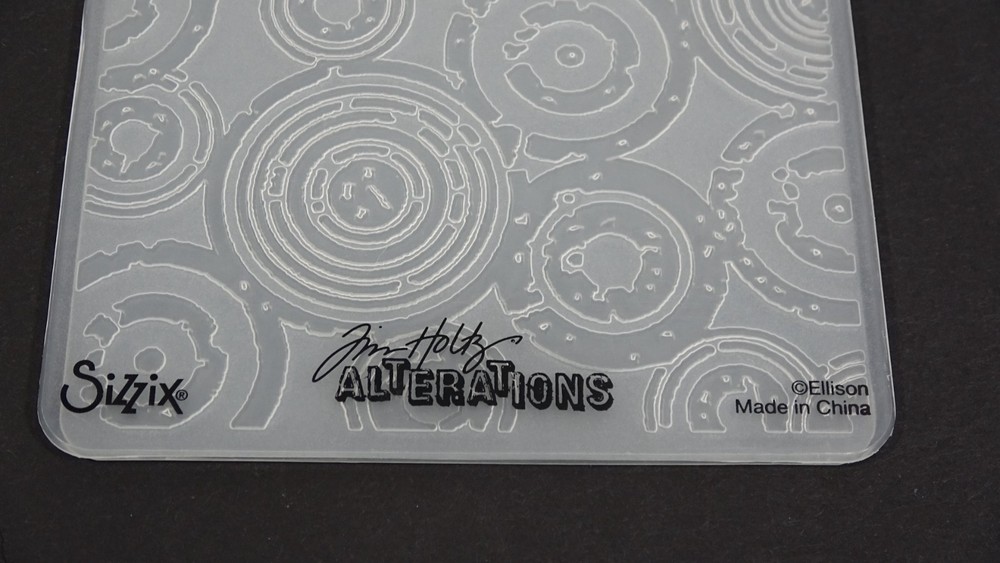 Jim Holtz Alterations Sizzix Embossing Folder Retro Circles