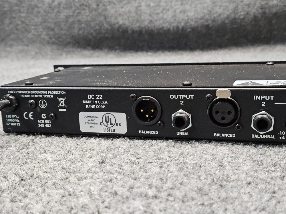 Rane DC-22 Dynamic Controller Signal Processor/Compressor DJ Limiter 2-Channel