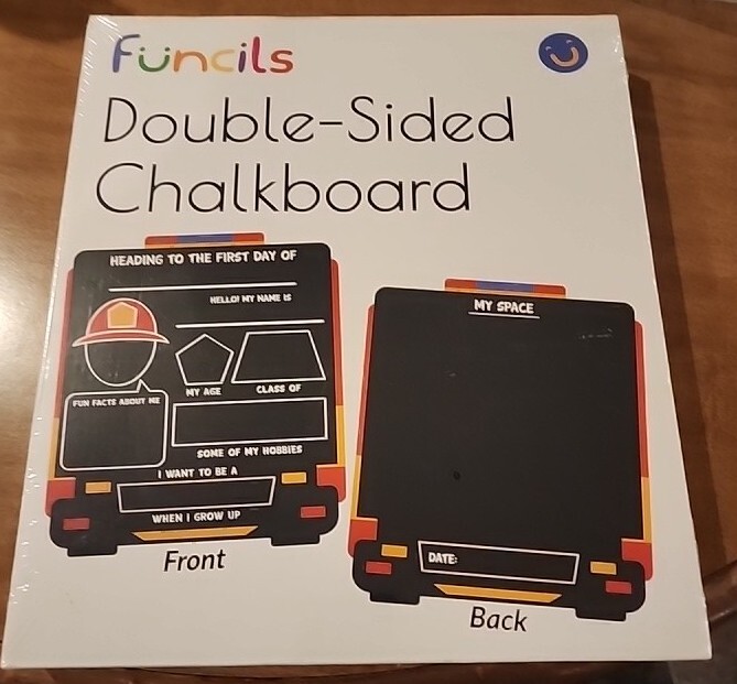 Funcils Double Sided Chalkboard