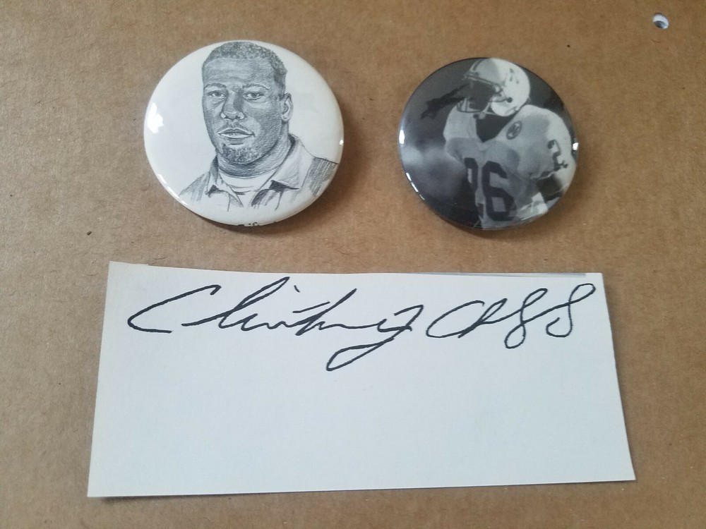 NEBRASKA CORNHUSKERS CLINTON CHILDS PINBACK BUTTON