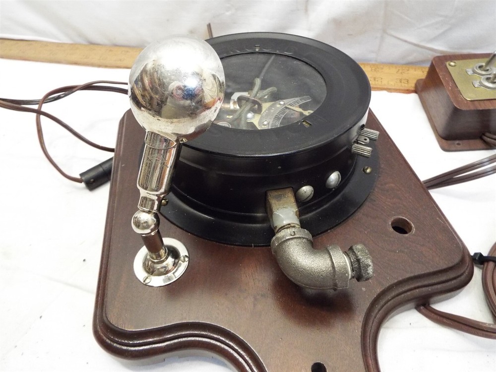 Nice Lighted Mercoid Control Switch Steampunk Industrial Wall Plaque Steam Punk