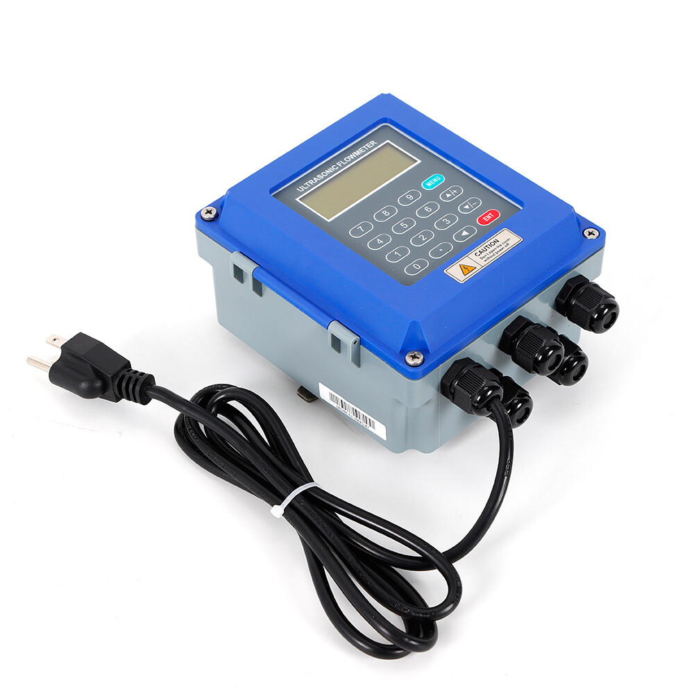 Portable Ultrasonic Flow Meter Transducers Wall-Mounted Liquid Flowmeter Tester