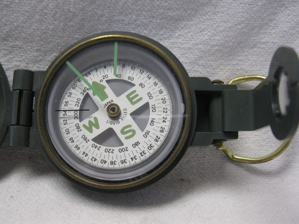 Engineer Lensatic Compass With US Camo Pouch