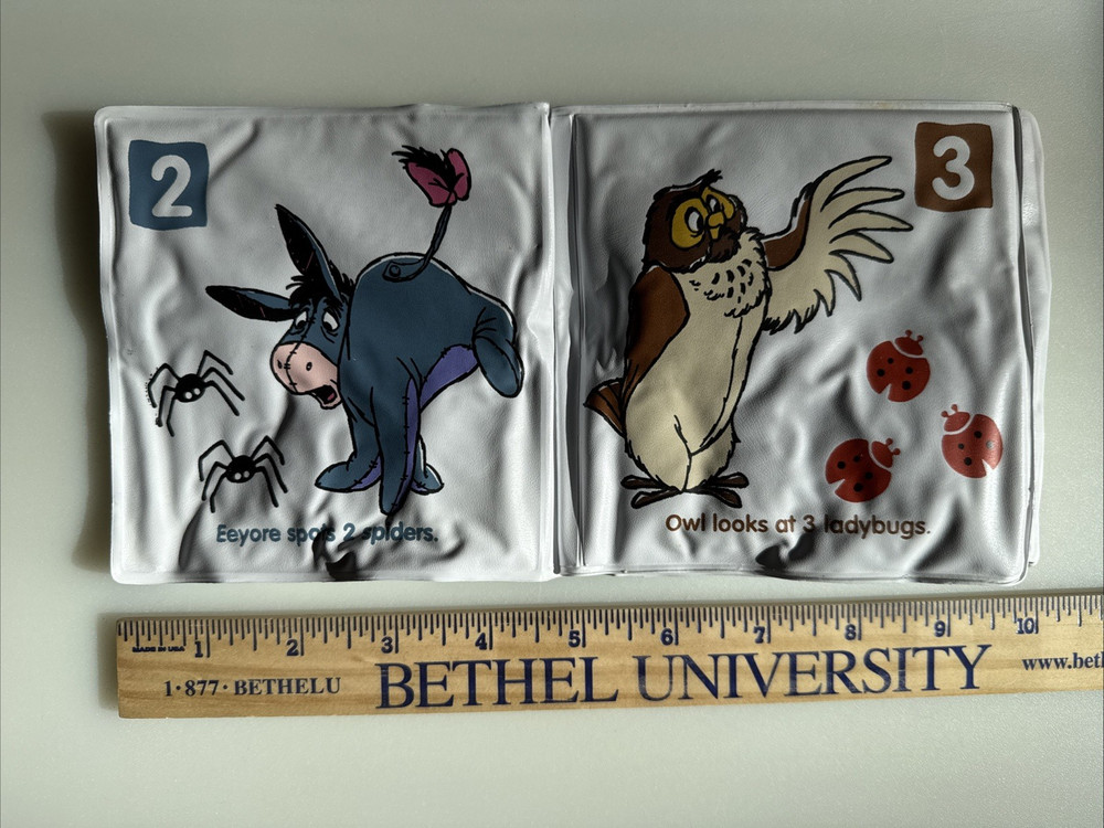 Winnie The Pooh's First Numbers Soft Bath Book Plastic