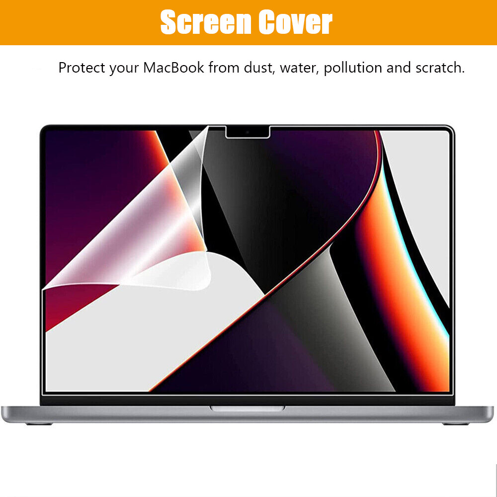Fr Macbook Pro 13" 14" 16" Hard Case Shell Cover Keyboard Screen Protector M1 M2