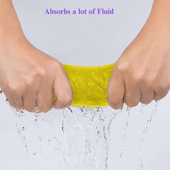 16" Microfiber Cleaning Cloths Remove 99% Bacteria Assorted Colors,48 Pack