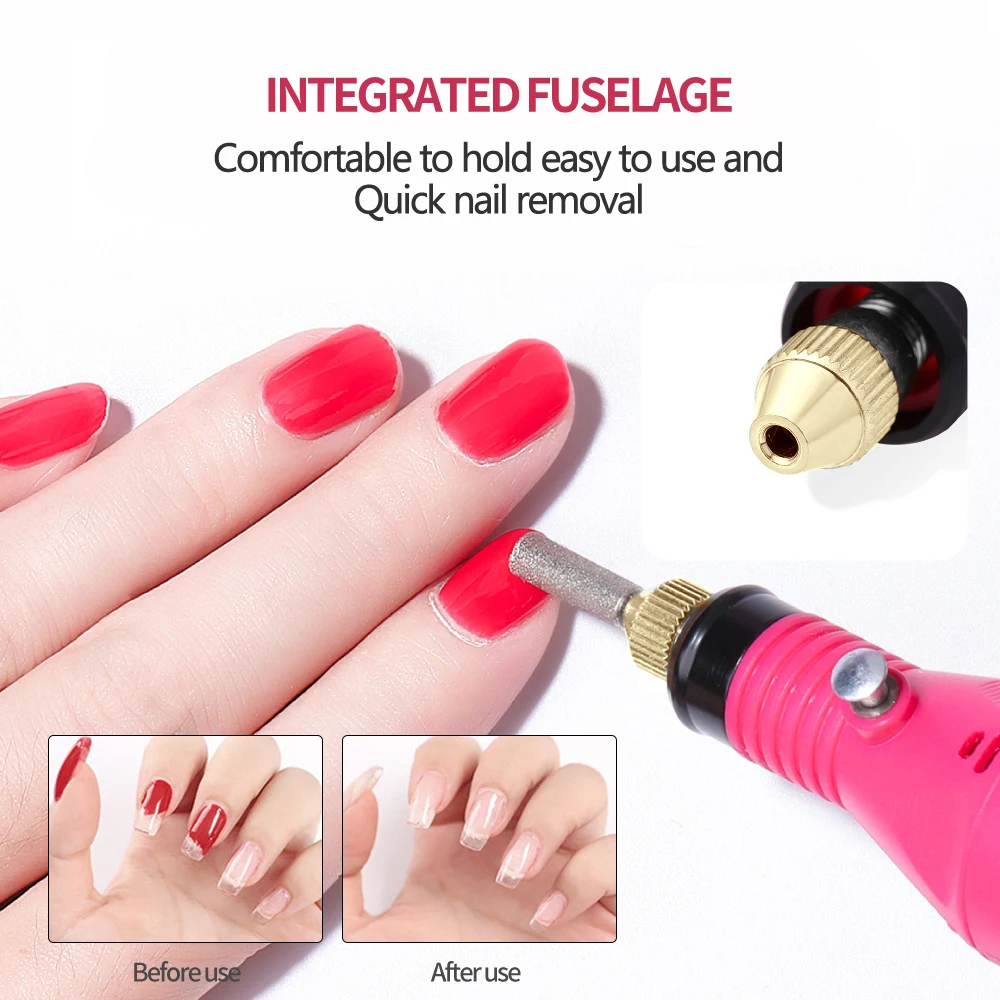Electric Drill File Nail Machine Nail Sander Manicure Machine Pedicure Tool Set
