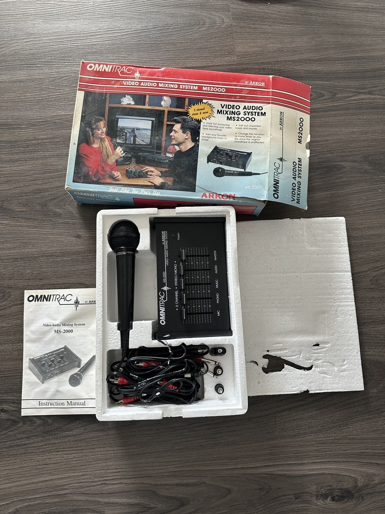 Omnitrac MS2000 Video Audio Mixing System by Arkon Untested