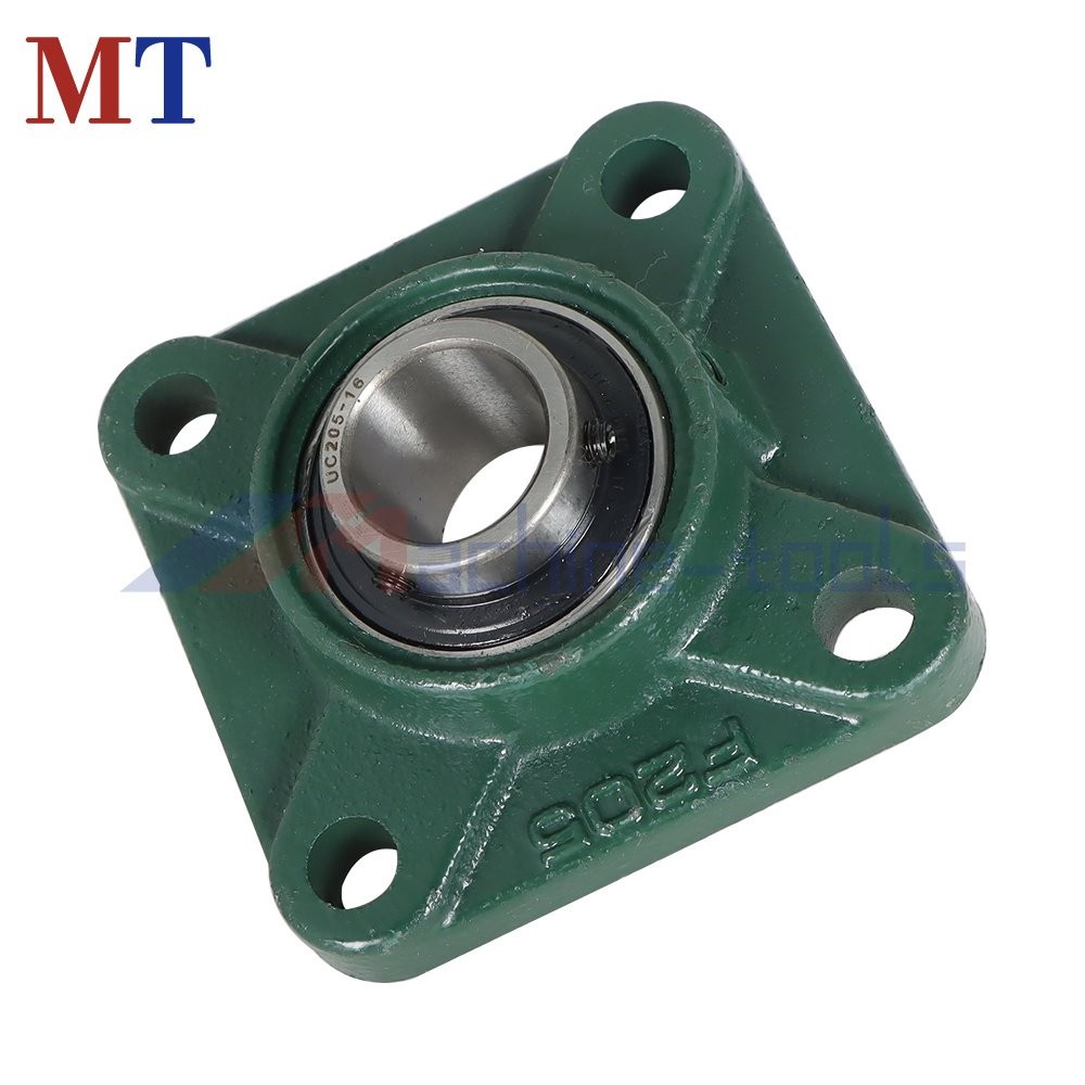 10 Pack UCF205-16 Pillow Block Flange Bearing 1" Bore 4 Bolt Solid Base