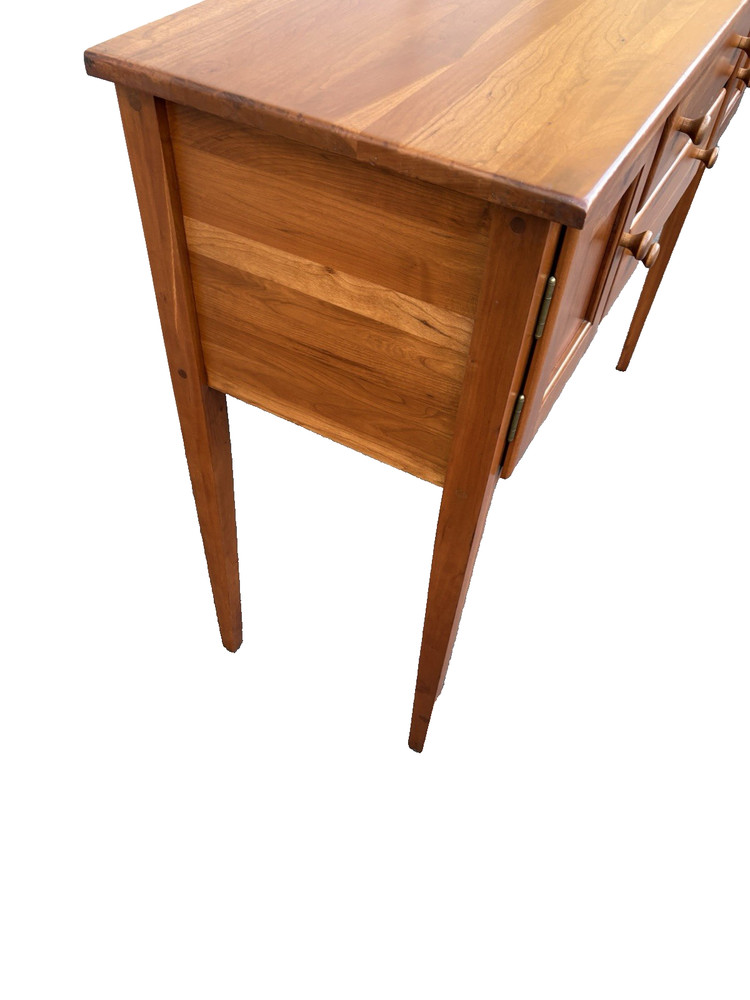 67224 Solid Cherrry Hepplewhite Sideboard Buffet Cabinet