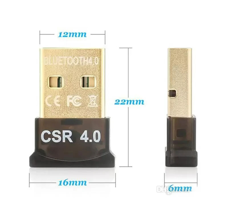 Wireless Bluetooth USB 4.0 CSR Dongle Adapter Receiver for PC Windows 7 8 10