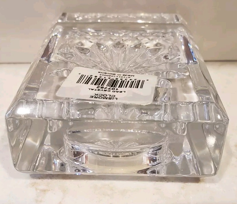 Small Waterford Crystal Lismore Desk Clock