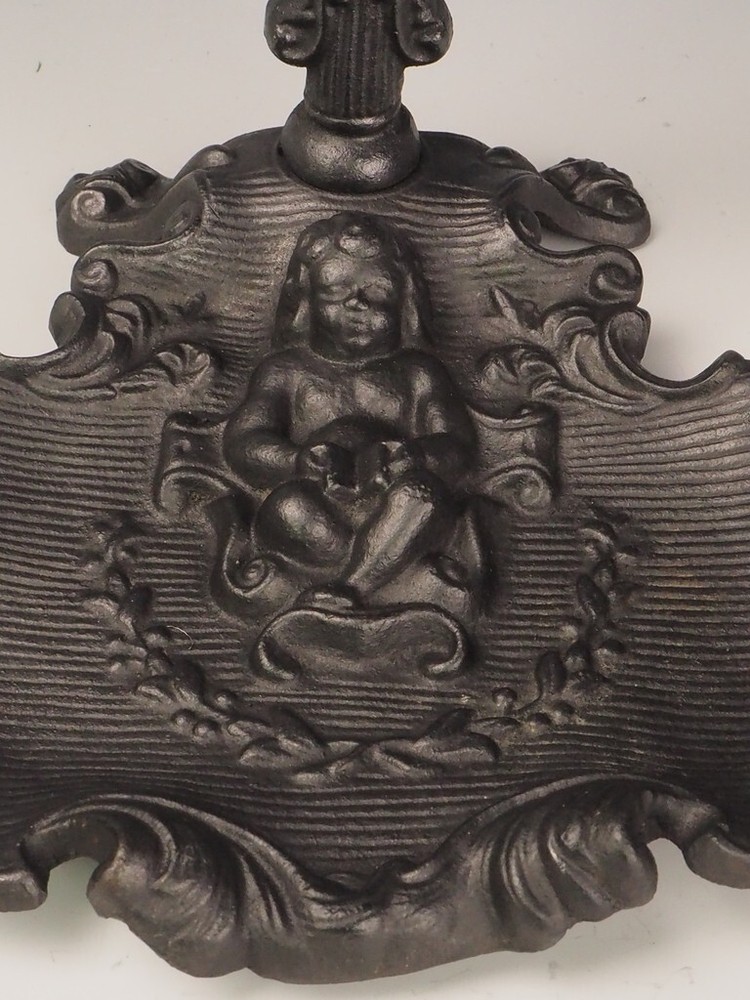 Antique Cast Iron Fireside Tool Stand | Cherub Design
