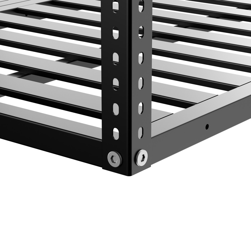 3x6 Overhead Garage Storage Rack, 750LBS Weight Capacity, Black
