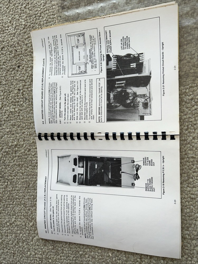 Bally Midway MCR System Standardized General instructions Arcade Manual