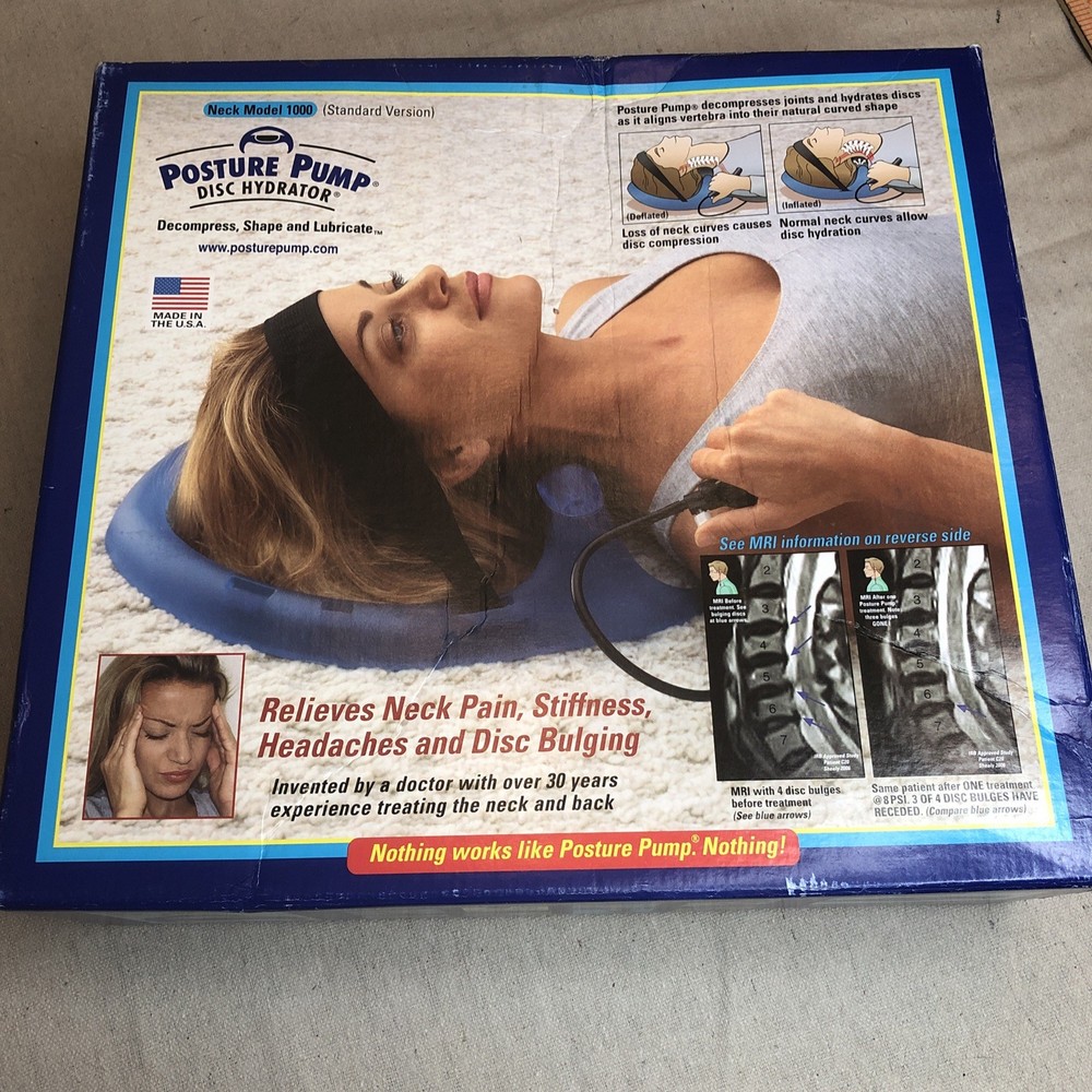 Posture Pump Professional Model 1000 Neck Exerciser Cervical Disc Hydrator