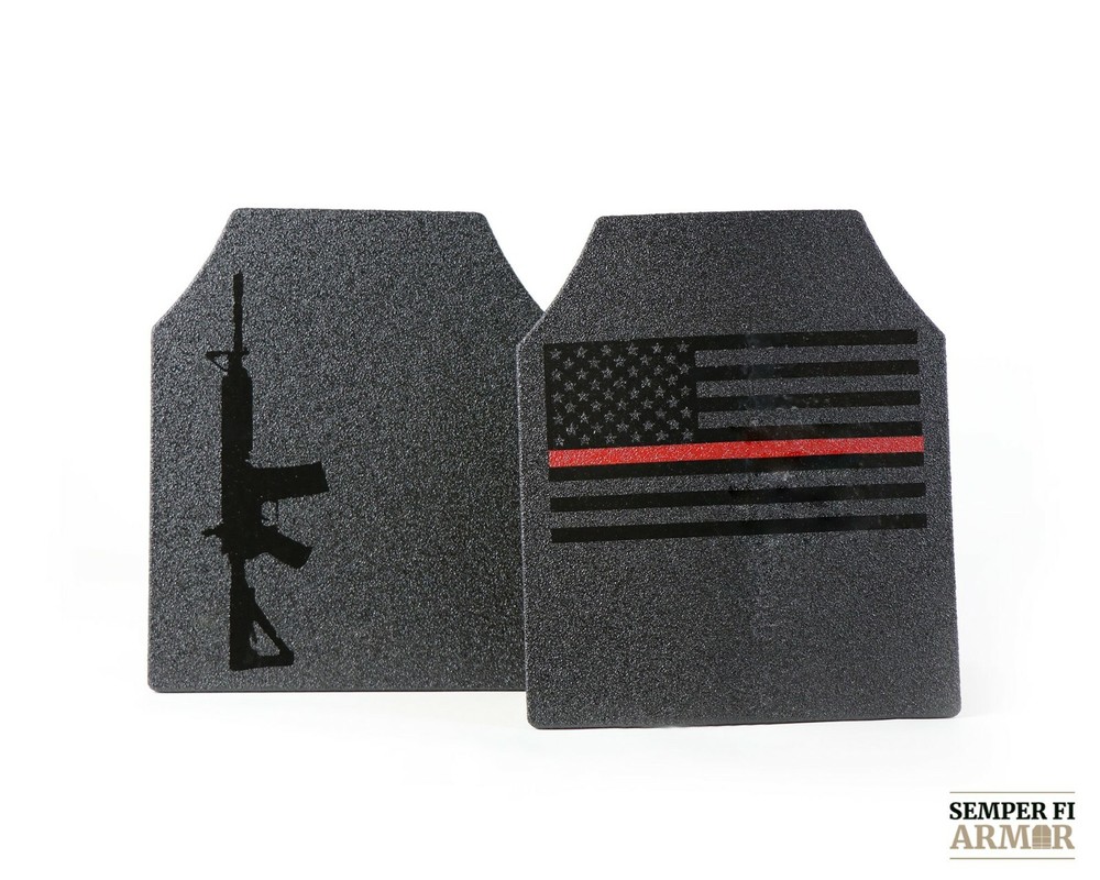 Body Armor AR500 Class 3 Single Plate / Graphics and Full Spalling Coat Upgrades