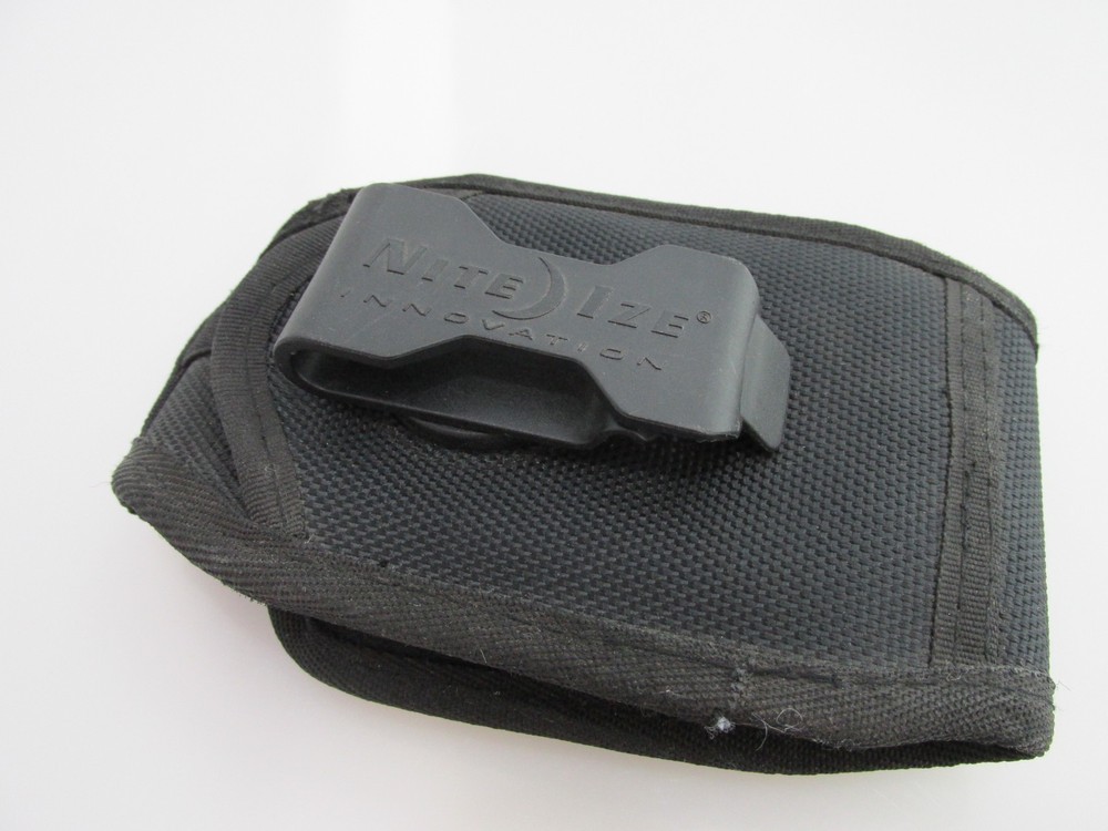 Nite Ize Innovation Black Nylon Tool Flashlight Holster Case Belt Holder