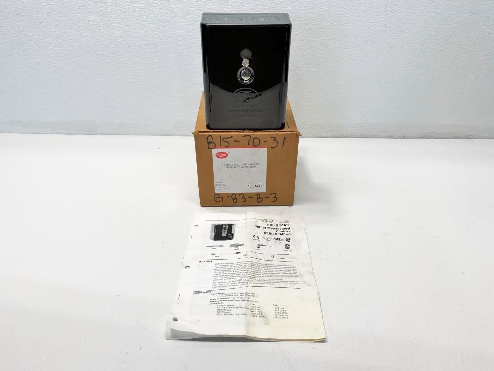 Fireye D-Series Solid State Burner Management Control 70D40