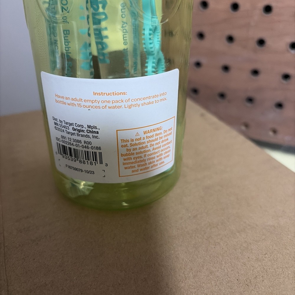 Sun Squad Refillable Bubbles W/ Concentrated Solution 1oz