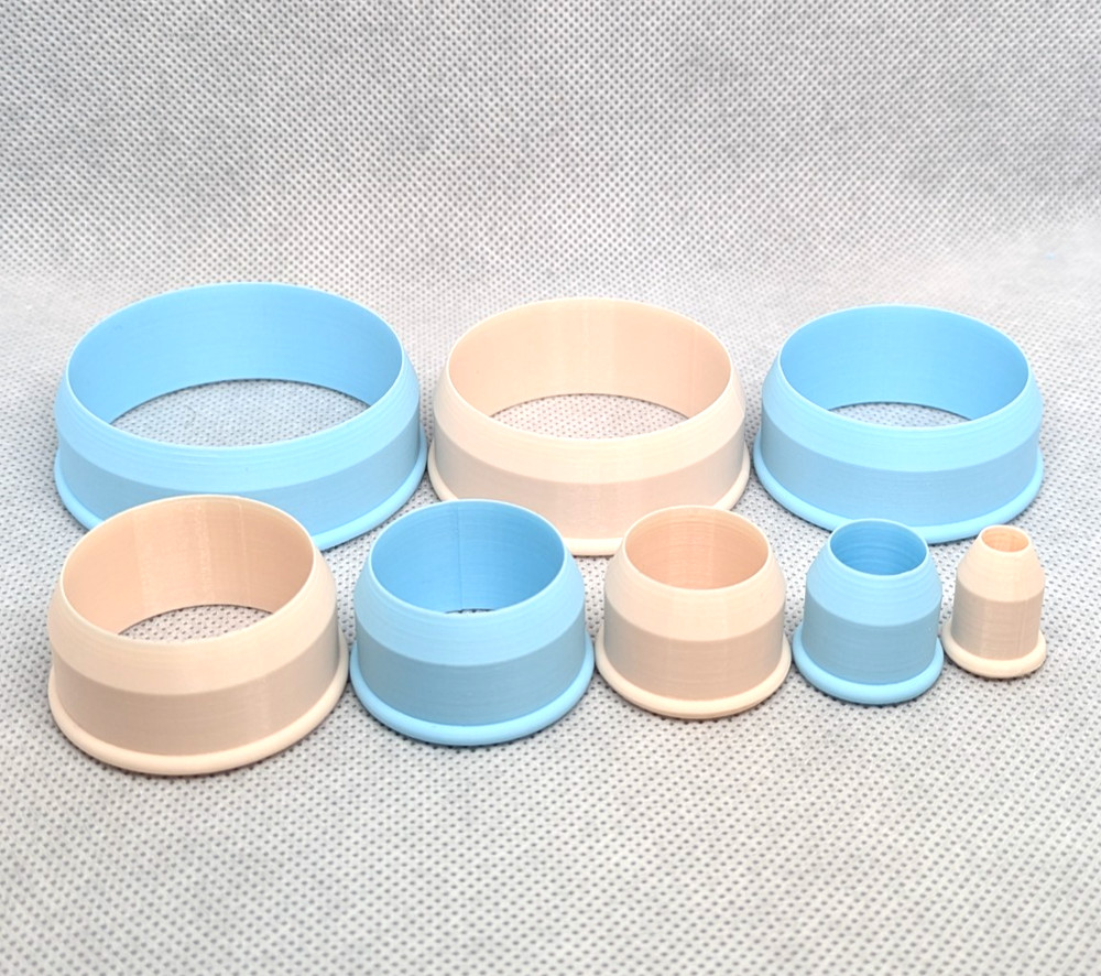 Circle Clay Cutter Shape Set ~ Polymer Crafting Tool ~ Stackable Outline