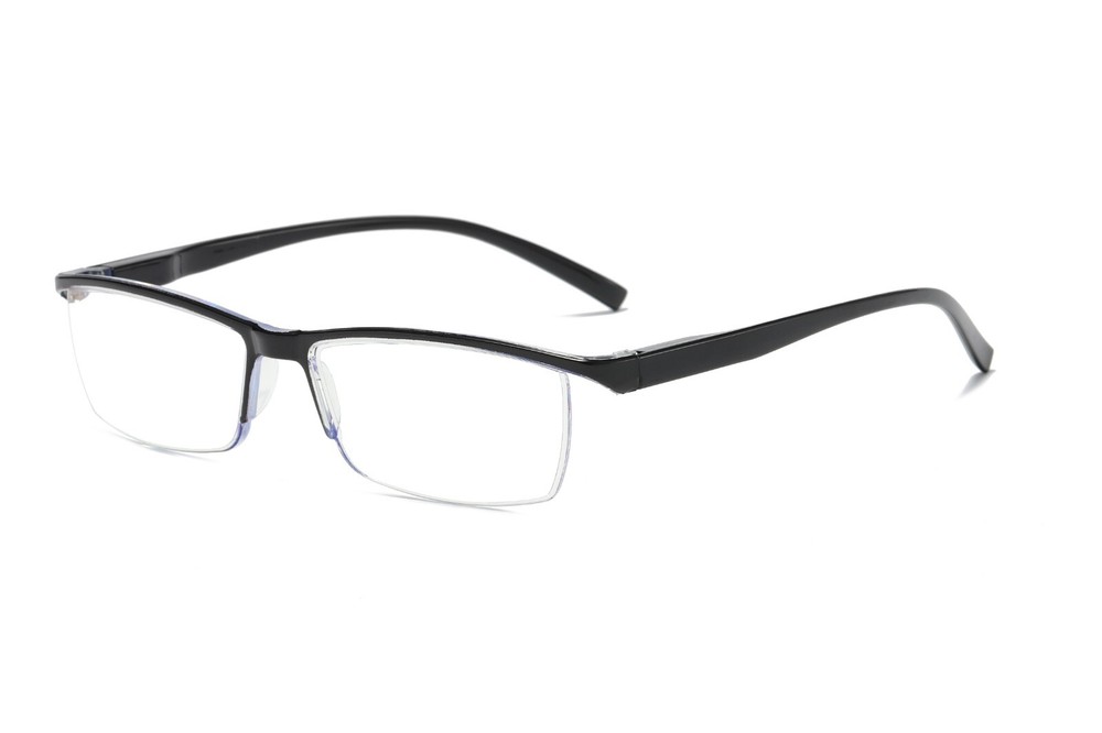 12Pair Mens Rectangular Blue Light Blocking Reading Glasses Spring Hinge Readers