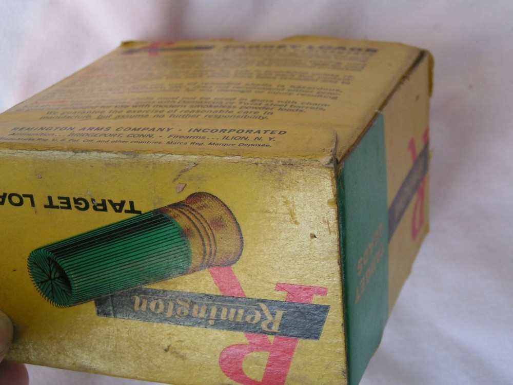VINTAGE Remington Target Load 12 Ga Empty Shell Box
