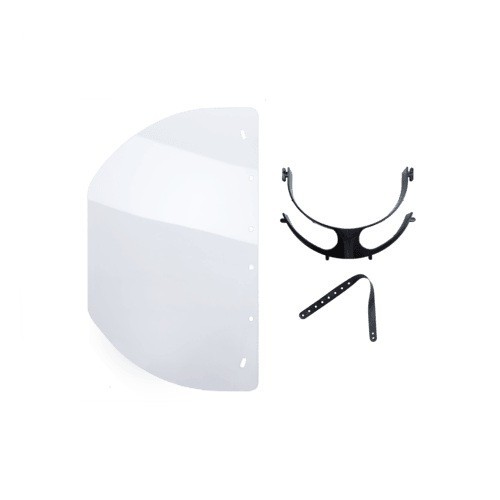 NEW reusable all plastic face shield mask visor PPE with adjustable rubber strap