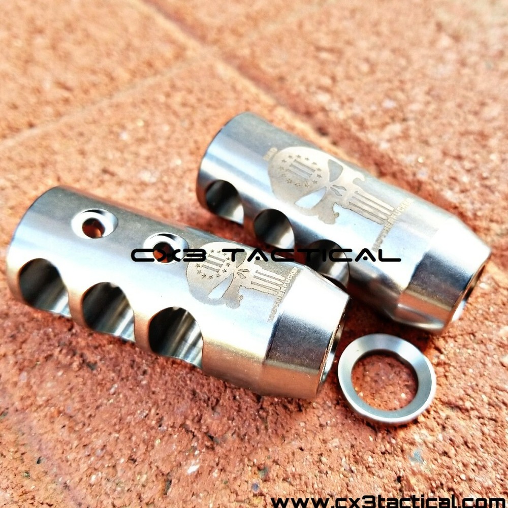 Ruger 10/22 Stainless Steel Muzzle Brake Compensator Comp 1/2x28 TPI Threaded