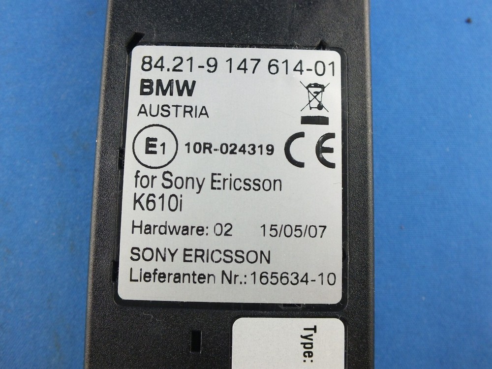Original snap in holder adapter BMW Sony Ericsson K610i mobile case instructions