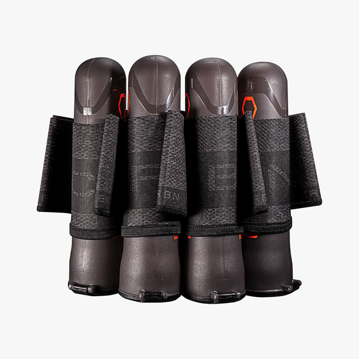 CRBN Carbon Paintball SC Harness 4+7 Pod Pack Adjustable Back Support S/M Black