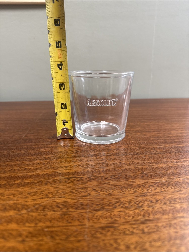 2 Absolut Vodka Rocks glasses