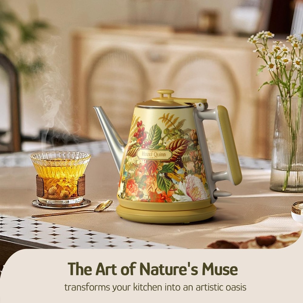 Retro X Eduardo Recife Collaboration Electric Kettle- 1 Litres / 34 Ounces Re...