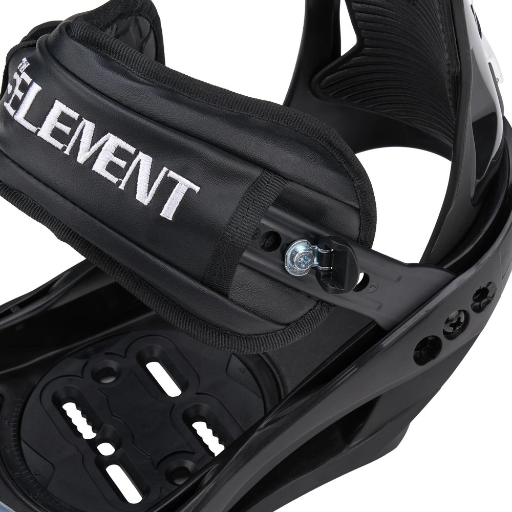 Excellent 5th Element Stealth Men's Snowboard Bindings, Black/White, Small MY25