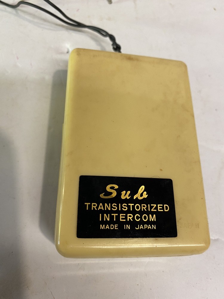 Vintage Pigeon Mini Com Transisterized Intercom Japan Untested