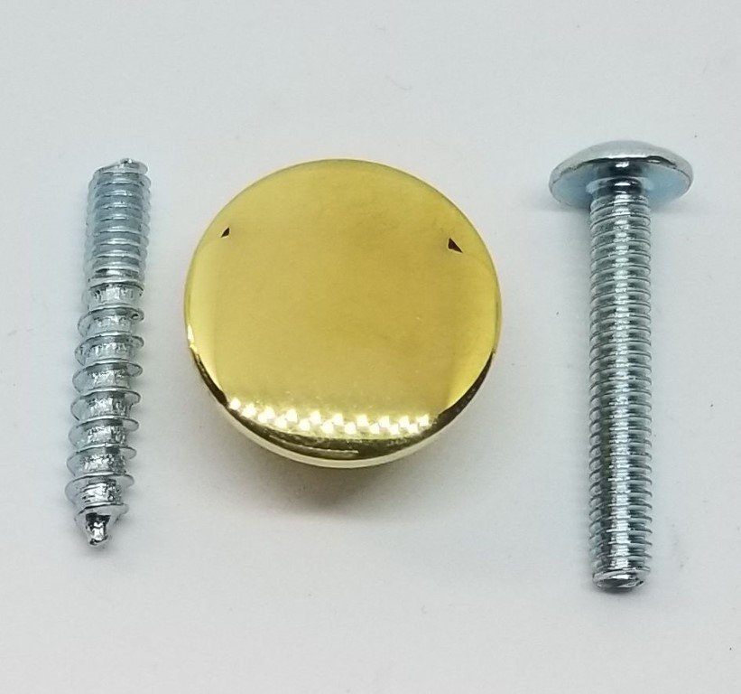 3/4" Polished Turned Solid Brass BOOKCASE Knob desk small cabinet drawer pull...
