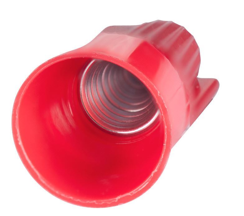 25 PCS Pack Wire Connectors - Wire Nuts - Range 22-6 AWG - Red