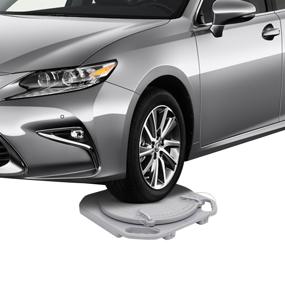 2pcs Car Front End Wheel Alignment Turntable Turn Plates Tool &Transition Block