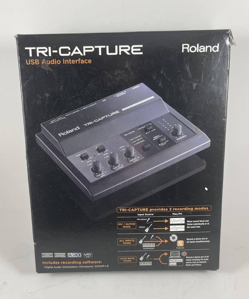 Roland UA-33 TRI-CAPTURE USB Audio Interface 24bit 96kHz Black