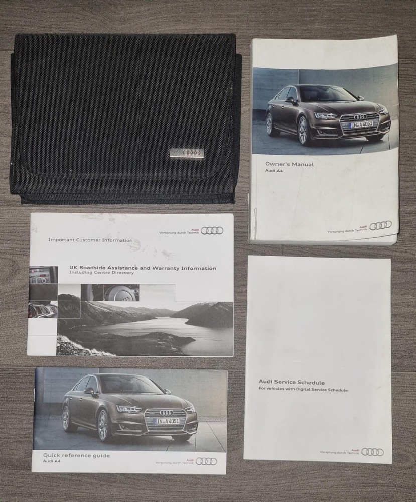AUDI A4 OWNERS MANUAL + WALLET 2015 PRINT REFD5