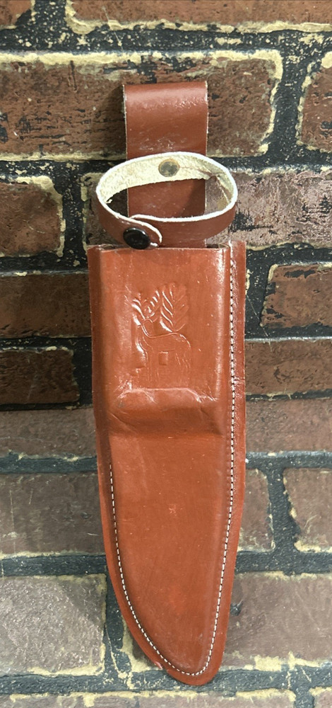 Leather Fixed Blade Knife Sheath Only Brown Bowie