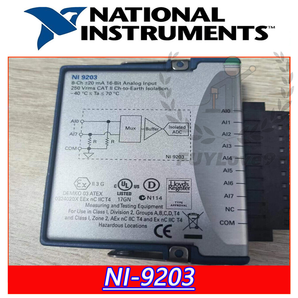 Used National Instruments NI-9203 cDAQ Analog Current Input Module FREE SHIP