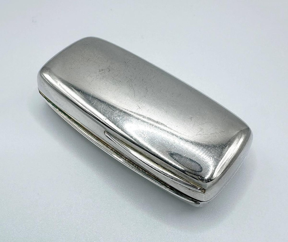 VINTAGE SPANISH SNUFF BOX .915 SILVER HALLMARKED 20TH CENTURY