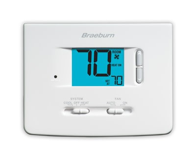Braeburn 1020NC Builder Series - Non-Programmable Thermostat - - White