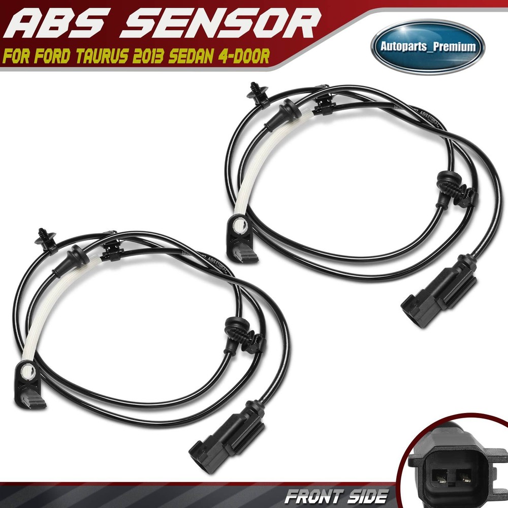 2Pcs Front Driver & Passenger ABS Wheel Speed Sensor for Ford Taurus 2013 Sedan