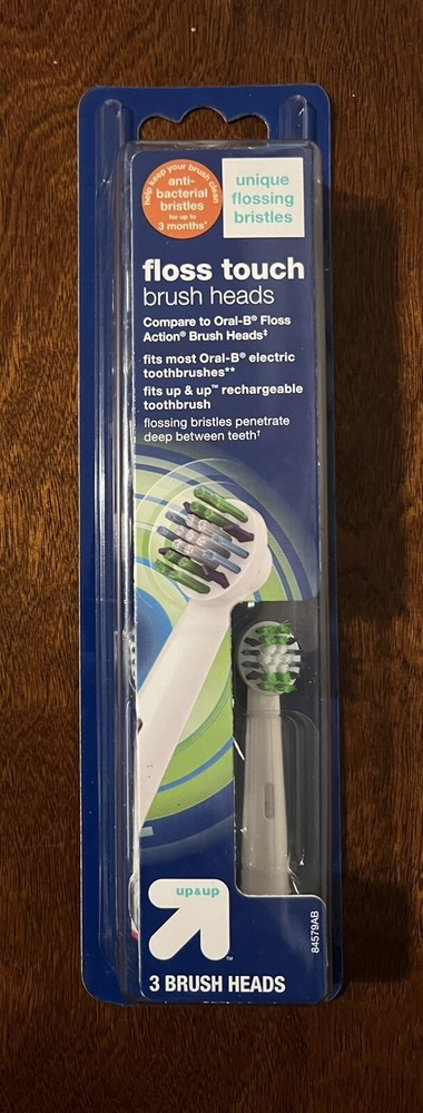 Up & Up Floss Touch Oscillating Brush Heads 3 pack