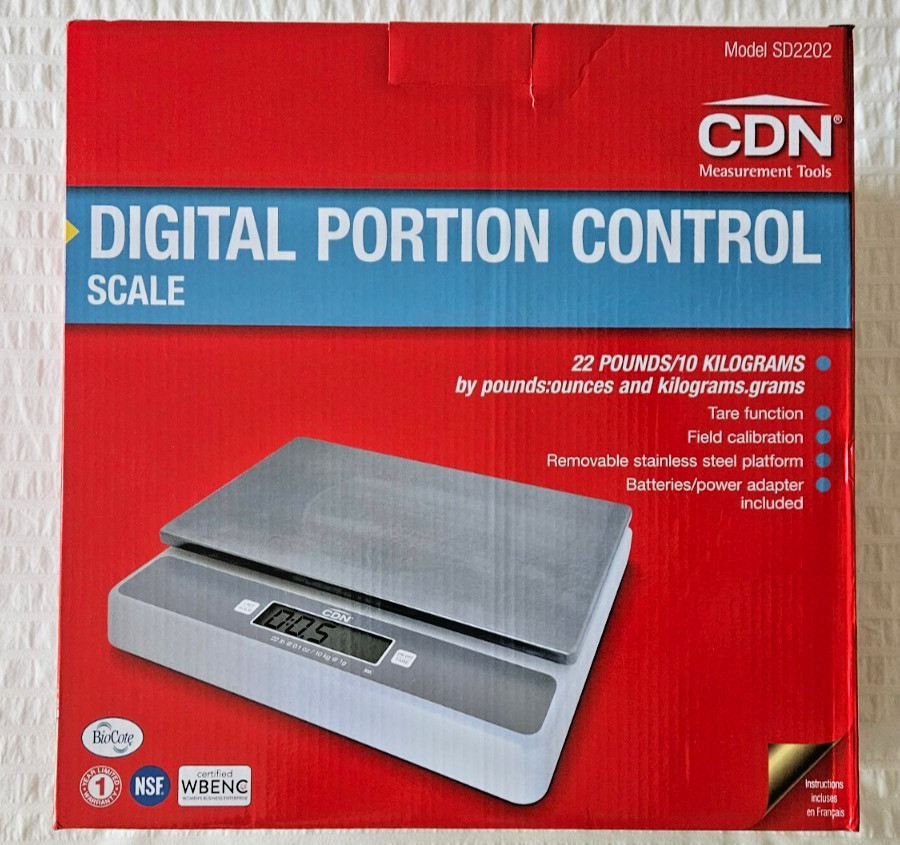 CDN SD2202 - Pro Accurate Digital Portion Control Scale - 22lb